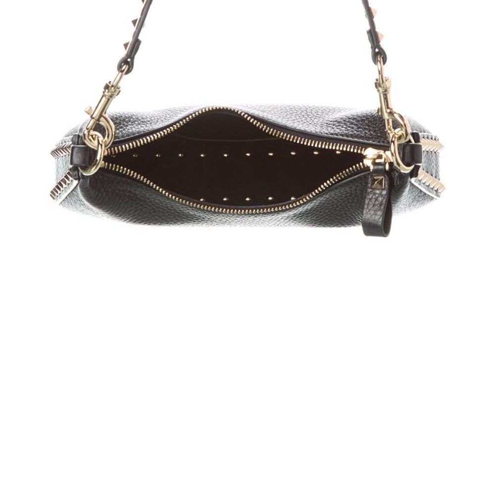 Valentino Rockstud Small Grainy Leather Hobo Bag, Black - Picture 4 of 6